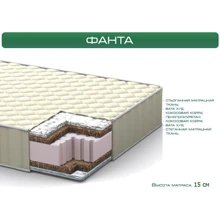 Матрас Italflex Fanta (15см) 200х90: Тип матраса беспружинный
