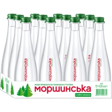 Вода Моршинська Премиум минеральная природная столовая слабогазированная 12х0.33 л (DS482001700077212): Объем, л 3.96