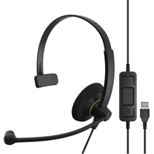 Наушники Sennheiser EPOS 30 USB ML (504546): Тип конструкции накладные