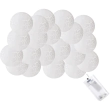 Гирлянда Springos Cracked Cotton Balls 2 м 10 LED теплый белый (CL0068): Тип Хлопковые шарики