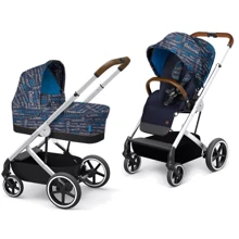 Универсальная коляска 2 в 1 Cybex Balios S Trust blue (с бампером) (519001249): Тип коляски прогулочная