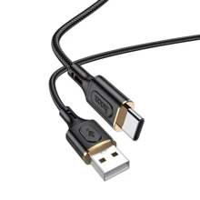 Кабель Hoco USB Cable to USB-C X95 Goldentop 3A 1m Black: Тип USB Cable - USB-C
