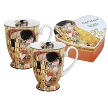 Подарочный набор Carmani кружки 2 шт в сердце Г.Климт Поцелуй 350 ml (532-0801): Производитель Carmani