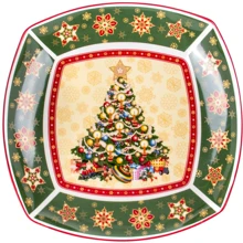 Салатник Lefard Christmas Collection 33х33х5 см (986-119): Тип салатник