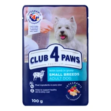 Вологий корм Club 4 Paws Premium Adult для собак малих порід з ягняти в соусі 24х100 г (4820215363464): Тип Влажный корм