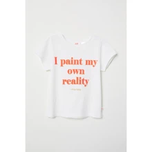 Футболка H & M 6145417 98-104 см молочна: Стать дівчинка