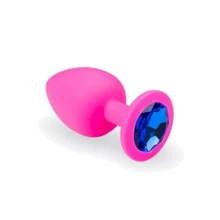 Анальний корок CRYSTAL Pink Silicone Sapphire, L: Для кого унісекс