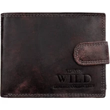 Мужское портмоне Always Wild темно-коричневое (DNKN992L-MCR-black): Пол Мужской
