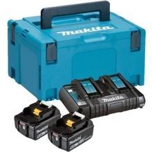 Акумулятор та зарядний пристрій для електроінструменту Makita BL1850Bx2, DC18RD (197629-2): Тип Комплект (зарядное устройство + аккумулятор)