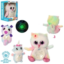 Ночник детский Limo Toy 20 см, 3 вида (HB-0013-ABC): Особенности звуковое сопровождение, с проекцией