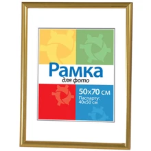 Chako Рамка-пластик 500x700 мм DS-104 Gold: Тип Фоторамка