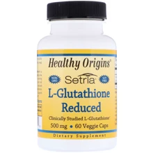Healthy Origins L-Glutatione Setria 500 mg 60 caps L-глутатіон: Тип глутатіон