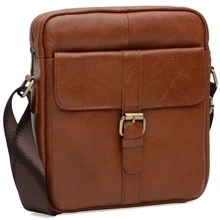 Чоловіча сумка планшет Borsa Leather коричнева (K15210-brown): Стать Чоловік