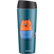 Термокружка Ardesto Coffee time Red Cat 450 мл синяя (AR2645CG): Объем, л 0.45
