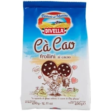 Печенье Divella Frollini Ca Cao Al Cacao 400 г (DLR12144): Вес нетто 400 г