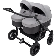 Универсальная коляска 2 в 1 для двойни Bair Sorento DUO BS-02 серый/графит (680814): Тип коляски Коляска для двойни
