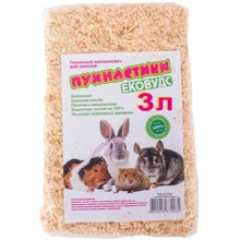 Опилки для грызунов Пухнастики Ековудс древесные 250 г: Вид Древесный
