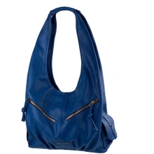Женская сумка хобо Laskara синяя (LK-10239-blue): Пол Женский