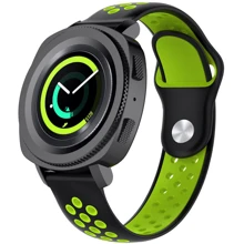 Ремешок Becover Sport Band Vents Style Black-Yellow for LG Watch Sport W280A (705715): Цвет желтый