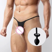 Чоловічі труси XS-2XL із силіконовою анальною пробкою Art of Sex - Joni plug: Для кого Для чоловіків