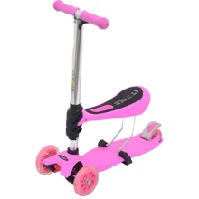 Самокат iTrike 2 в 1 JR 3-043 Pink: Количество колес 3