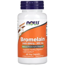 NOW Foods Bromelain 500 mg 60 caps: Форма выпуска Капсулы