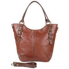 Женская сумка тоут Laskara коричневая (LK10186-brown): Пол Женский