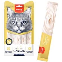 Лакомство для котов Wanpy Creamy Lickable Treats Chicken с курицей жидкое 5х14 г 70 г: Вид Жидкая форма