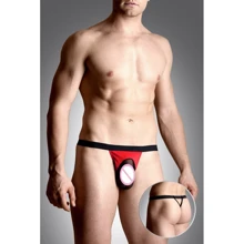 Мужские трусы SoftLine - Mens thongs 4494, XL (black/red): Для кого Для мужчин