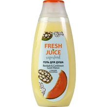 Fresh Juice Superfood Baobab & Caribbean Gold Melon Гель для душа 400 ml: Назначение Увлажнение, Смягчение, Очищение