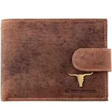 Мужское портмоне DNK Leather коричневое (DNK-02L-BAW-TAN): Пол Мужской