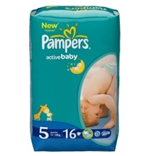 PAMPERS Active Baby-Dry Junior (11-18 кг) Стандарт 16: undefined undefined