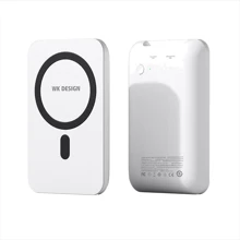 Зовнішній акумулятор WK Power Bank 5000mAh Wireless Magnet White (WP-215): Кількість USB 1