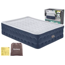 Надувний матрац Велюр ліжко Bestway із вбудованим електронасосом 203x152x51 см (6716P): Тип Велюр-кровать