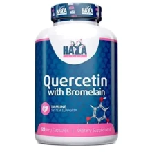 Haya Labs Quercetin with Bromelain Кварцетин із Бромелаїном 120 веганських капсул: Вид Неферментные