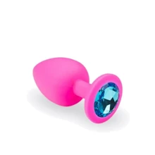 Анальний корок CRYSTAL Pink Silicone Topaz, L: Для кого унісекс