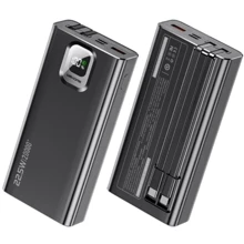 Зовнішній акумулятор WK Wekome Power Bank 20000mAh Elephant Fast Charging PD20W+22.5W Black (WP-335): Кількість USB 4