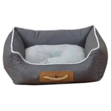 Лежак АnimAll Nena XL с ручкой-канатом GREY для собак и кошек АТ8571 73X59X18 см (175,383): Тип Лежак