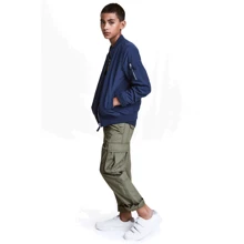 Брюки H&M 1605317 128 см зеленые: Тип Брюки