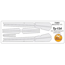 Маска KV Models для модели самолета Ту-134 (Amodel) KVM72403: Производитель KV Models