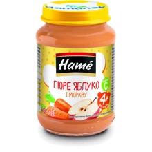 Пюре Hame яблоко и морковь 190 (8595139717155): Вид Фруктово-овощное