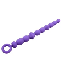Анальний ланцюжок Chisa BENDY BEADS, Purple: Для кого унісекс
