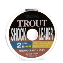 Флюорокарбон Varivas Trout Shock Leader Fluoro 30m #0.5 2lbs NEW 0.117mm: Тип Леска