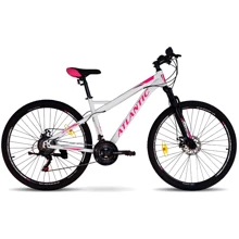 Велосипед Atlantic 2022' 27.5" Rekon NS FMN A1NS-2743-WP M/17"/43см (0691) white/pink: Материал рамы Сталь
