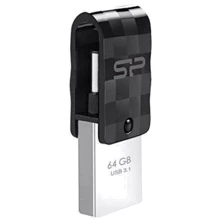 USB-флешка Silicon Power 64GB Mobile C31 USB 3.1/Type-C Black (SP064GBUC3C31V1K): Стандарт USB USB Type-C / USB 3.1