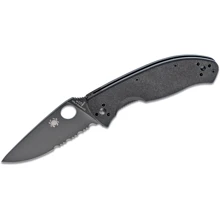 Нож Spyderco Tenacious Black Blade: Тип ножа Складной