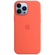 Чехол для iPhone Apple Silicone Case with MagSafe Nectarine (MN6D3) for iPhone 13 Pro Max: Цвет оранжевый