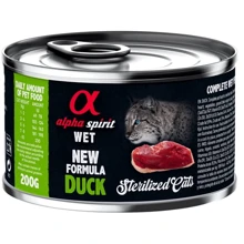 Влажный корм Alpha Spirit для стерилизованных кошек Cat Sterilized Duck с уткой 200 г (as311155): Тип Влажный корм