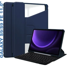 Аксессуар для планшетных ПК BeCover Case Rotatable Smart Keyboard Deep Blue for Samsung X710 Galaxy Tab S9 / X510/X516B Galaxy Tab S9 FE (710427): Цвет синий