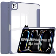 Аксесуар для iPad BeCover Soft Edge TPU з Pencil Mount Purple для iPad Pro 11 M4 2024 (711716): Колір фиолетовый
